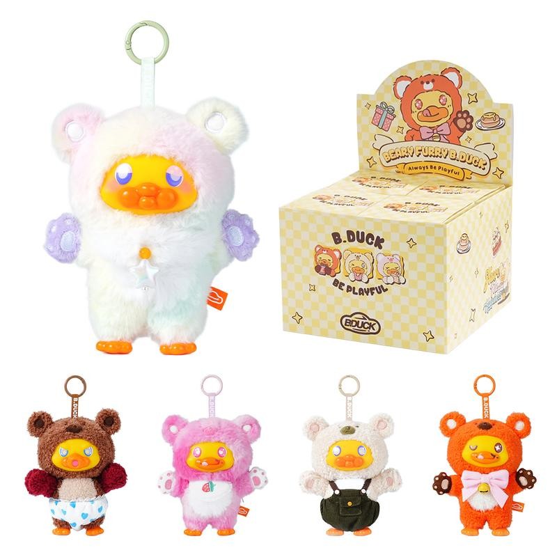 B.Duck Snuggle Bear Vinyl Plush Blind Box, Mystery Box:_Single Box