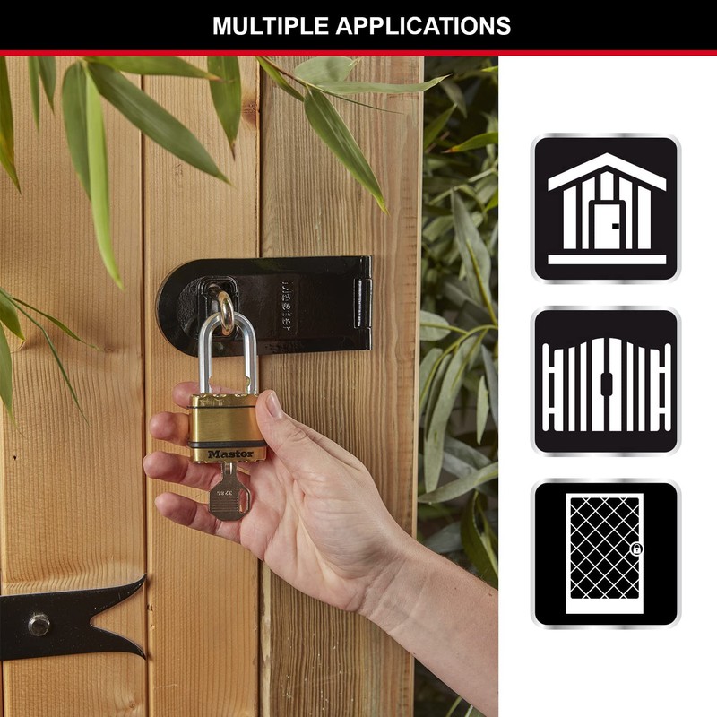Master Lock Excell Heavy Duty Padlock with Key and Long