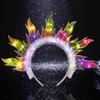 DRESBE - Diadema con luz y llama, para mujer, diseño