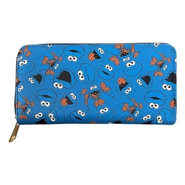 TCB Creations Cookie Cartoon Monster Character All Over Faces Women's Clutch Wallet
