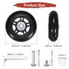 Luggage Suitcase Replacement Wheels [2pcs] - 75 x 24 mm
