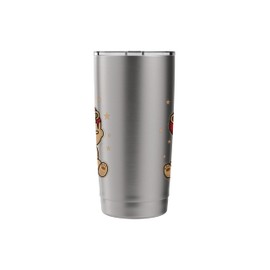 Teddy with Fire Fighter Helmet Stainless Steel Insulated Tumbler