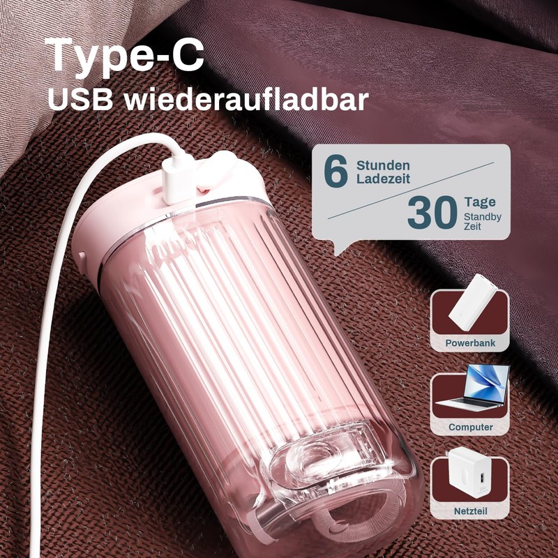 JTF Oral Irrigator Wireless Electric Tooth Cleaning (Pink)