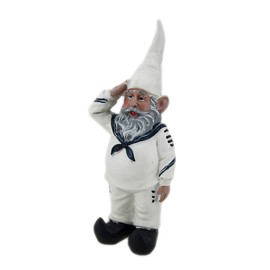 Zeckos 8-Inch Tall United States Navy Garden Gnome Statue, an Impactful Military Figurine and Home Decor Accent, Capturing The Spirit of Navy Sailors in Whimsical Detail