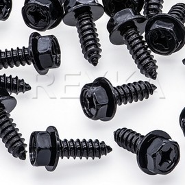 Rexka 15pcs M6-1.81 x 20mm Fender Liner Bumper Cover Splash Shield Screw MS452348 for Mitsubishi 3000GT, Diamante, Eclipse, Eclipse Cross, Galant, Lancer, Mirage, Montero, Outlander