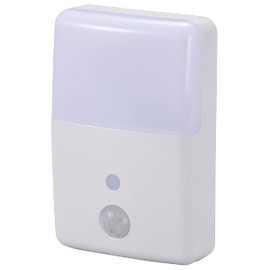 OHM NIT-ALA6MJM-WN 06-0636 LED Night Light, Light and Dark Motion Sensor Night Light