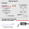Maxlaxer Red Neon LED Strip Lights, 16.4ft 12V Waterproof Flexible