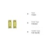 QCAA Solid Brass Rectangular Flush Pull, 3" 1x1/8 x 3/8",