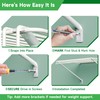 12 Inch Wire Shelving Support Bracket, 6 Pack Metal Closet