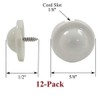 Shade Doctor of Maine White Higbee Screw Buttons for Roller