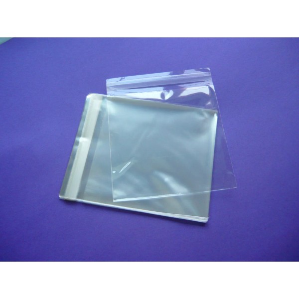 littlepaperthings 100 6.4 x 6.2 Clear Resealable Cello Bag Plastic