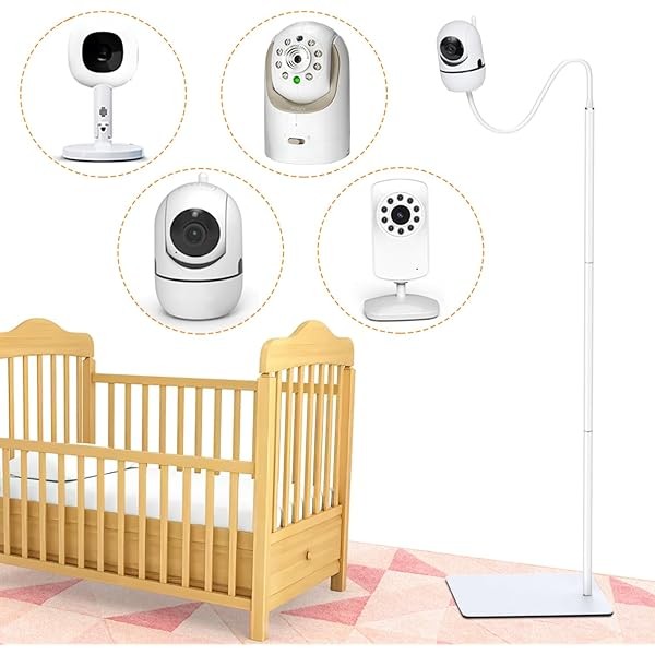 Baby Monitor Floor Stand Mount Compatible with HelloBabyHB6550/HB65/HB40/HB6339/ANMEATE SM24, Baby
