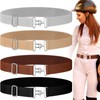 KEXIAO Elastic Equestrians Belt with Hook Buckle for Men and