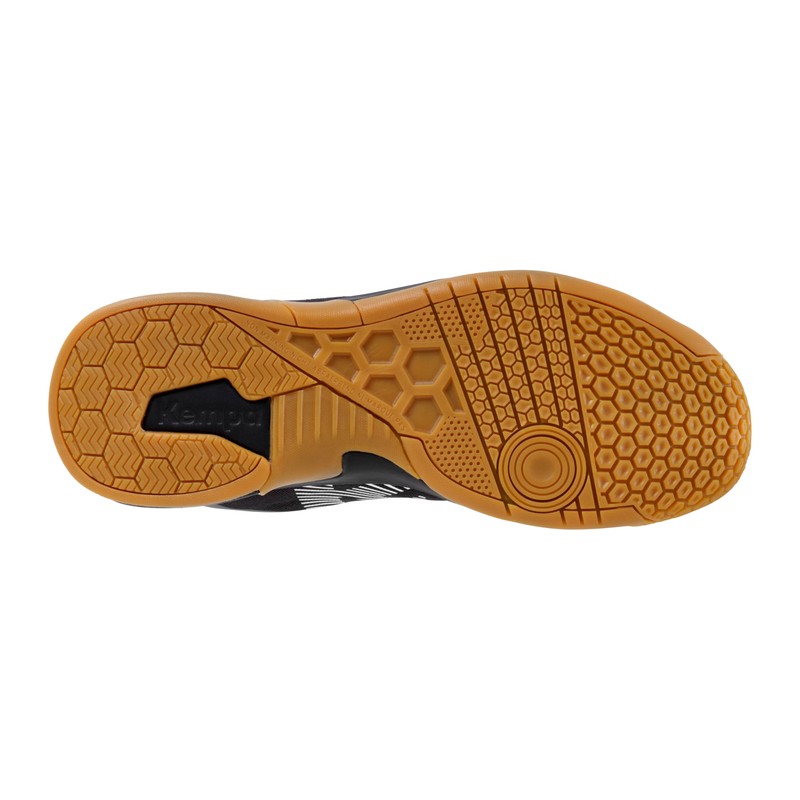 Kempa Kourtfly Three, Scarpe Sportive Unisex-Adulto, Nero, 37 EU