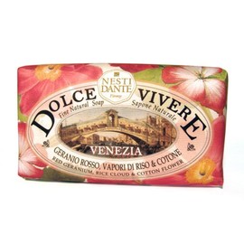 Nesti Dante Dolce Vivere Fine Natural Soap - Venezia - Red Geranium, Rice Cloud & Cotton Flower 250g/8.8oz