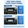 2 Pack Clear License Plate Protector for US Standard Plates,