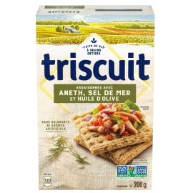 Triscuit Dill Sea Salt & Olive Oil Snacking Crackers, 200g