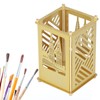 Metal Pen Holder Multifunctional Easy Assembly Glossy Golden Surface Plating
