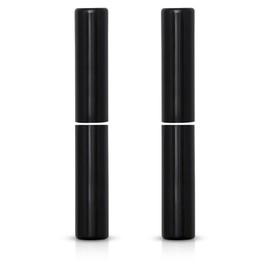 Gedotec Anuba Decorative Sleeves Round Slip-on Sleeves for 3 DIM Door Hinge SFS Door Hinge Diameter 15 mm Plastic Black Hinge Sleeves for Strap Height 112 mm 2 Pairs Cover Caps for Drilling Hinges