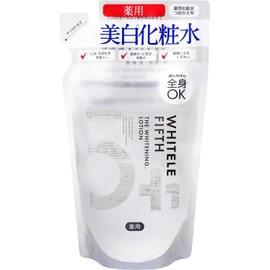 White Lufifs Whitening Lotion Refill, 14.2 fl oz (420 ml) (Large Capacity) (Can be Used on the Whole Body, Prevents Back Acne, Rough Skin
