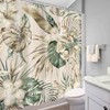Mitpok Summer Tropical Leaves Shower Curtain 60Wx72H Green Palm Floral