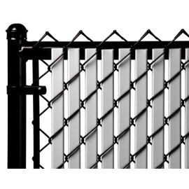 Proudly Made in The USA! - Tube Slat Double-Wall Bottom Locking Slat Depot Privacy Slat for 3', 4', 5', 6', 7' and 8' Chain Link Fence (5ft, Gray)