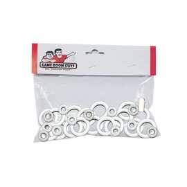Game Room Guys Genco Captain Kidd Pinball Machine Replacement Repair Rubber Ring Kit White