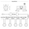 10PCS 32mm Outdoor Waterproof LED Deck Light Kit Landscape Recessed