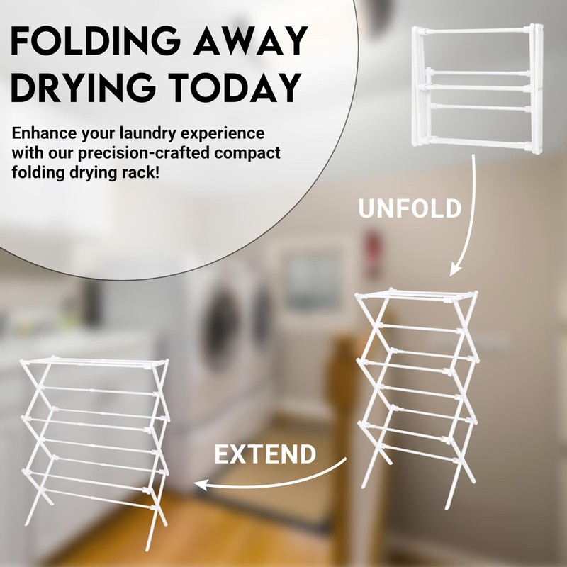 ZOES HOMEWARE 2026 Enhanced Clothes Drying Rack | Foldable Drying
