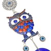 Blue Eye Owl Keychain Good Luck Beautiful Blessing Amulet Car