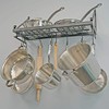 Southern Homewares Hanging Pot Holder Rack – Kitchen Shelf for