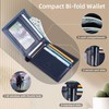 VISOUL Leather Bi-fold Wallets for Men with RFID Blocking Two