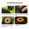 Lovermusic Black 7 Inch 45 RPM ABS Vinyl Record Centre-Hole