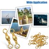 Fishing Barrel Swivels Saltwater Swivel - 60pcs-120pcs Copper Fish Swivels