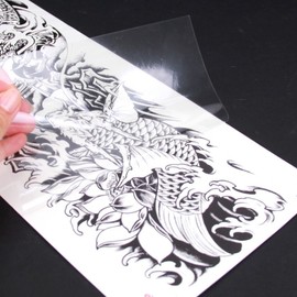 Henna Sticker Twin Dragon Irezumi Tattoo Decal Irezumi Sticker 3ea