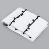 Elegant Black and White Polyester Bathroom Shower Curtain Waterproof Mildew