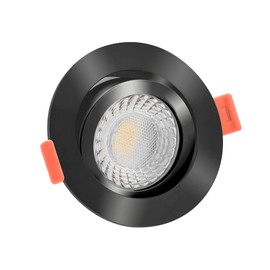 luxvenum Smart Home LED Recessed Spotlight, 24 V, 6 W, 1 x Dimmable LED Ceiling Light, Extra Flat, Only 25 mm, 60° Beam Angle, 90 CRI, Ceiling Spotlights for Hallway, Living Room, Kitchen, Colour