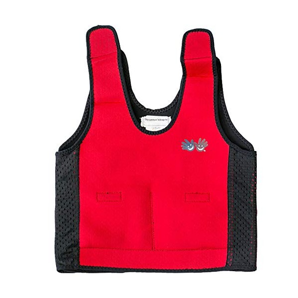 Fun and Function - Red Weighted Compression Vest for Kids & Adults - Calming Weighted Vest for Kids with Sensory Issues - Compression & Kids Weighted Vest - Toddlers, Kids, Teens & Adult Sizes