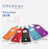 TRADIS Reflective Material Key Case with Reel and Key Chain,