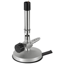 neoLab Bunsen Burner 1-1175, DIN 30665, for Propane Gas, Air Regulated, Needle Valve and Economy Flame