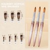 Acrylic Nail Brush Size 8,KEMEISI 100% Pure Kolinsky Nail Art