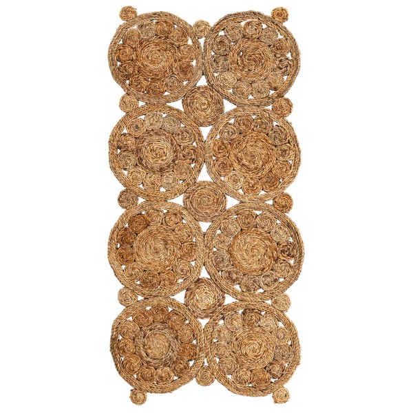 Unique Loom Braided Jute Collection Area Rug - Shalini (2'
