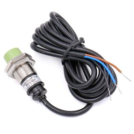 Heschen M18 Inductive Proximity Sensor Switch PR18-8DN Cylindrical Type Detector 8mm DC12-24V 3-Wire NPN NO(Normally Open) CE
