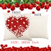 Valentines Day Pillow Covers 16 x 16 Inch Set of