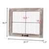 SOFE Rustic Chicken Wire Frame, Framed Photo Display Board/Wall Grid