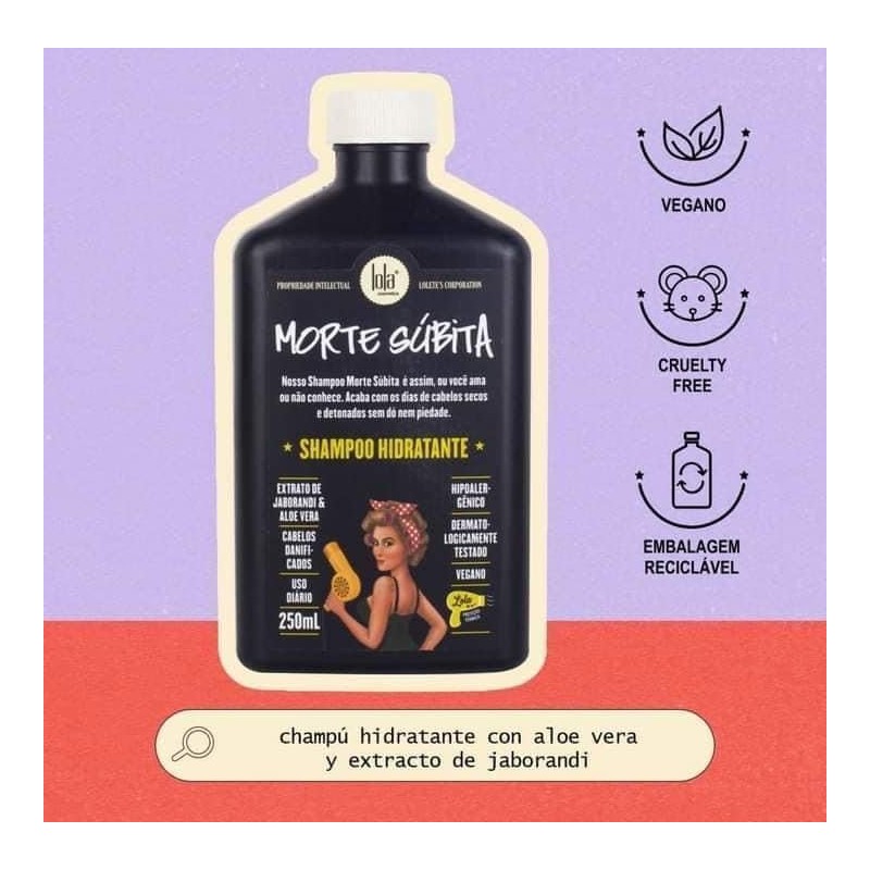 Genérico Shampoo Hidratante Morte Súbita 250ml - Lola Cosmetics