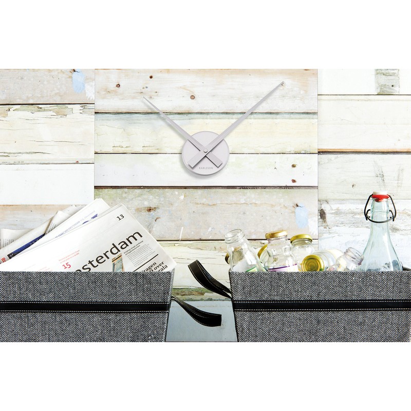 Present Time, Wall clock, Silver, 36 cm l x 12.4