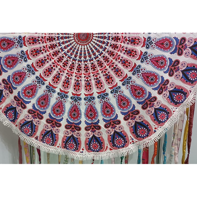 Mango Gifts Old Silk Sari Ribbon Doorway Curtain boho theme