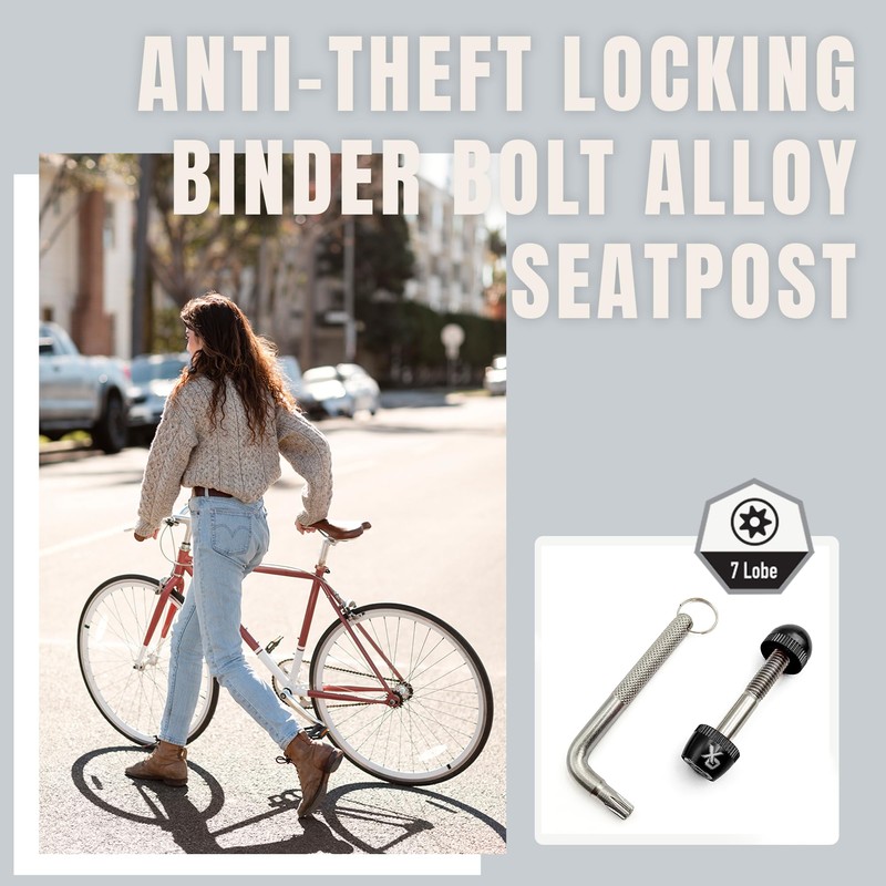 ONIPAX Anti-Theft Locking Binder Bolt Alloy Seatpost