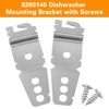 6 Packs 8269145 Dishwasher mounting bracket replacement parts with screws